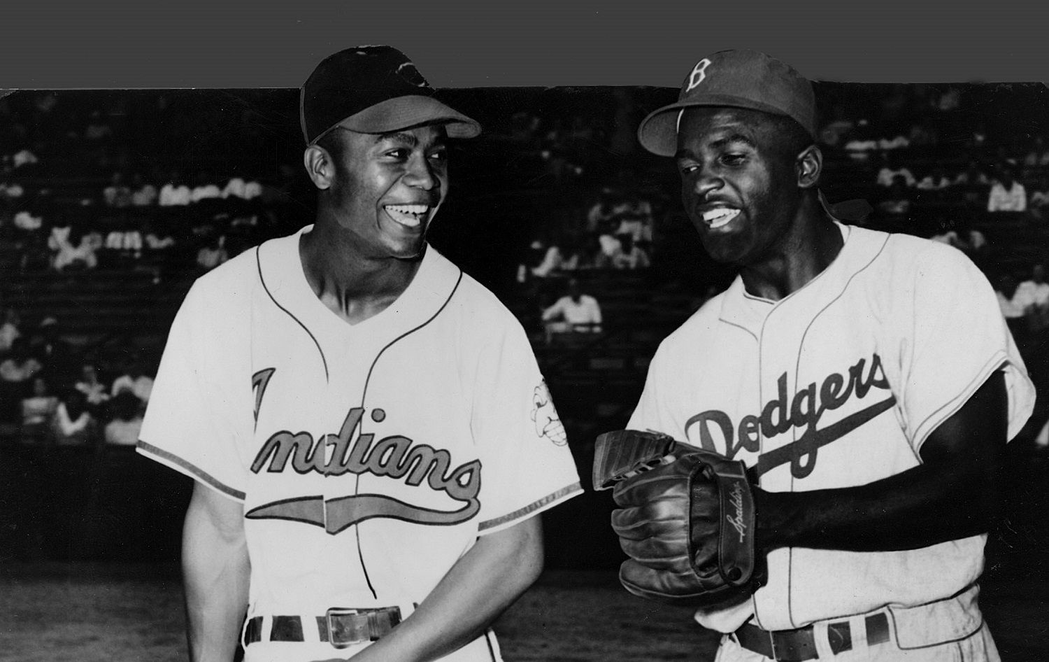 Larry Doby and Jackie Robinson