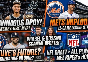 Wembanyama's Historic DPOY, Mets Meltdown, Vrabel Scandal Update &amp; NFL Draft