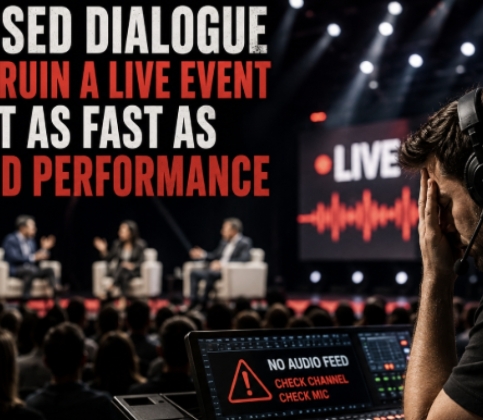 Missed Dialogue Can Ruin a Live Event Just as Fast as a Bad Performance