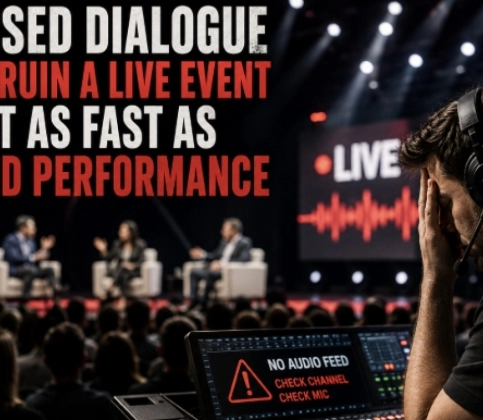 Missed Dialogue Can Ruin a Live Event Just as Fast as a Bad Performance