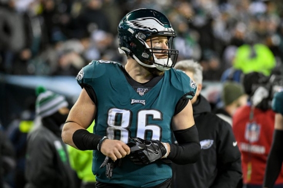 #99 Overall, Zach Ertz, Arizona Cardinals, #4 Tight End