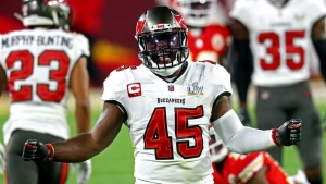 #129 Overall, Devin White, Philadelphia Eagles, Linebacker, #10 Defensive Lineman/Linebacker: Interior Lineman