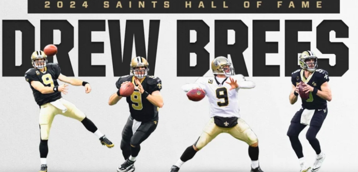 Drew Brees named to the New Orleans Saints Hall of Fame
