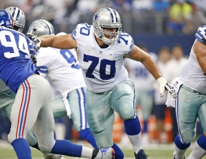 #6 Overall, Zack Martin, Dallas Cowboys, Right Guard, #1 Offensive Lineman