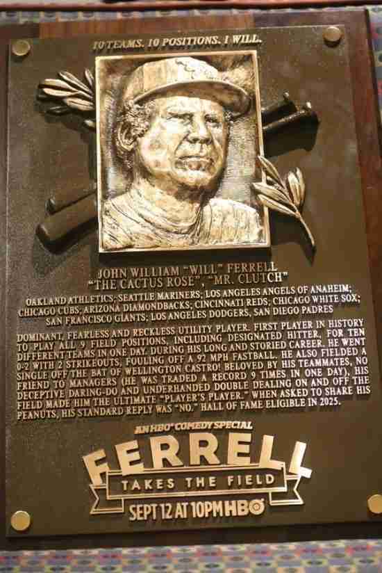 Will Ferrell enshrined in Cooperstown?