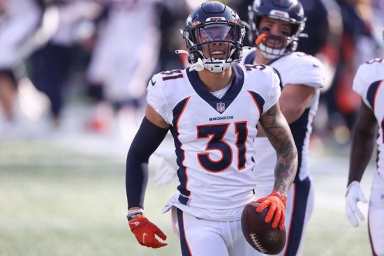 #77 Overall, Justin Simmons, Atlanta Falcons, Free Safety, #5 Safety