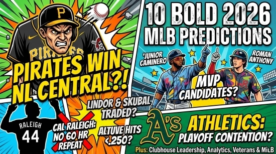 10 Bold MLB Predictions for 2026: Pirates Win the Central? Skubal Traded?