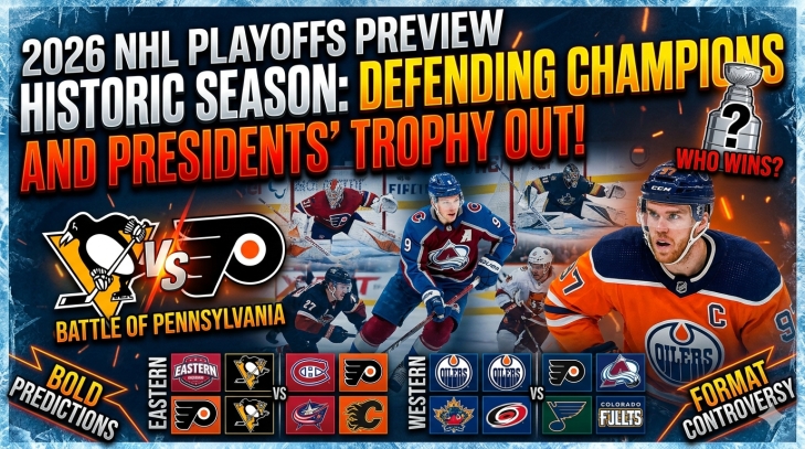 2026 NHL Playoffs Preview: Bold Predictions, Upset Alerts &amp; First-Round Matchups Breakdown