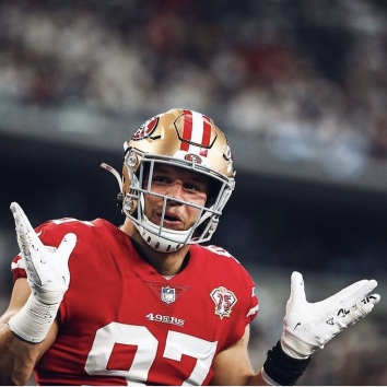 #52 Overall, Nick Bosa, San Francisco 49ers, #10 Defensive End: Defensive Linemen/Linebackers: Pass Rushers