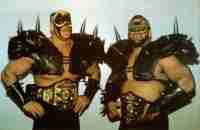 The Road Warriors (Hawk & Animal) & Paul Ellering