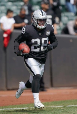 #127 Overall, Josh Jacobs, Las Vegas Raiders, #12 Running Back