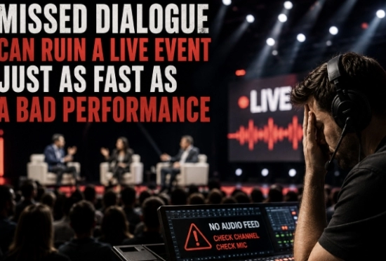 Missed Dialogue Can Ruin a Live Event Just as Fast as a Bad Performance