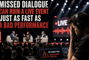Missed Dialogue Can Ruin a Live Event Just as Fast as a Bad Performance