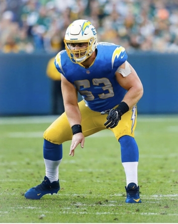 #121 Overall, Corey Linsley, Los Angeles Chargers, Center, #19 Offensive Lineman