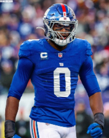 #145 Overall, Brian Burns, New York Giants, Linebacker, #28 Defensive Lineman/Linebackers: Pass Rushers