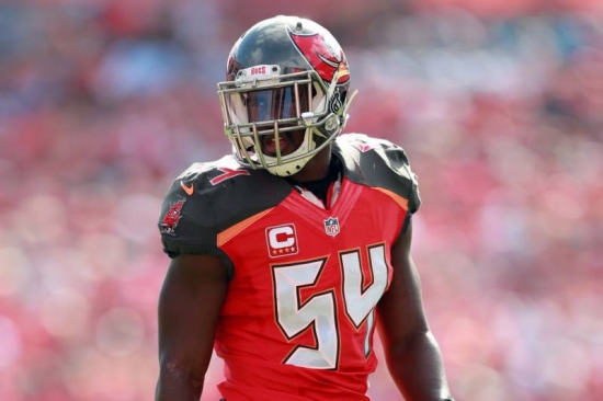 #55 Overall, Lavonte David, Tampa Bay Buccaneers Linebacker, #5 Defensive Lineman/Linebacker: Interior Lineman
