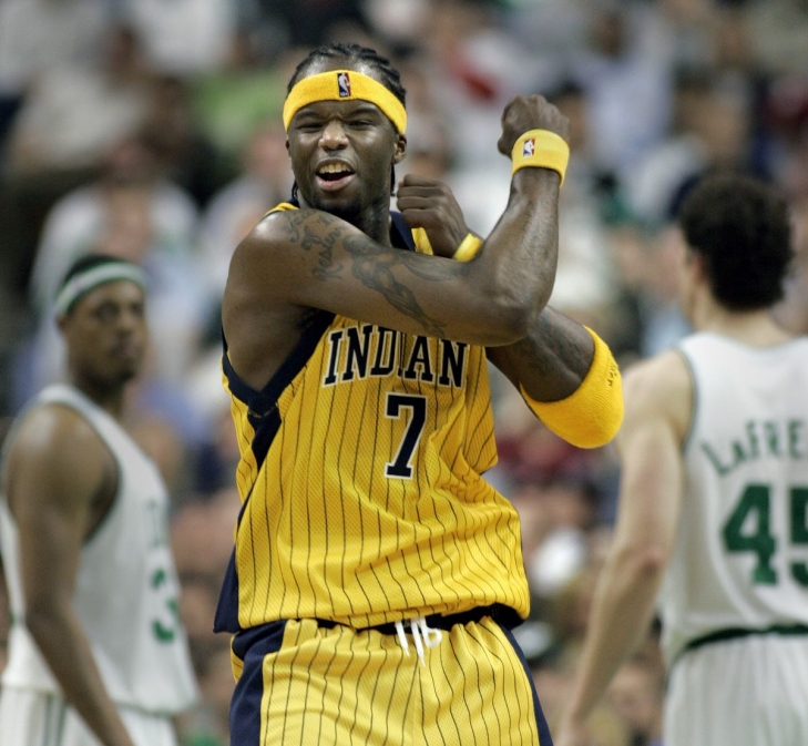 jermaine oneal pacers jersey