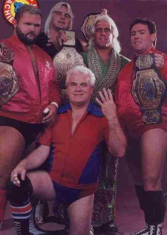 The Four Horsemen: Ric Flair, Tully Blanchard, Arn Anderson, Barry Windham &amp; J.J. Dillon