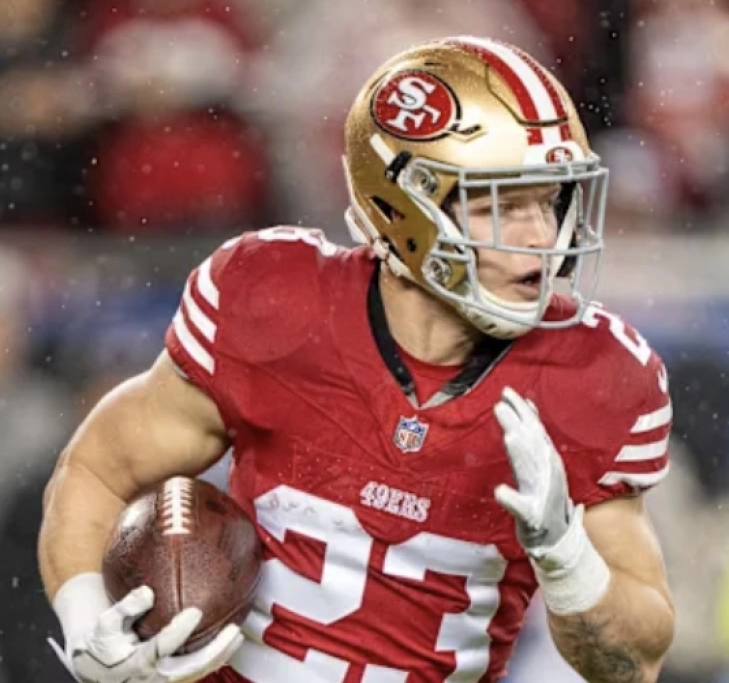 #21 Overall, Christian McCaffrey, San Francisco 49ers, #2 Running Back
