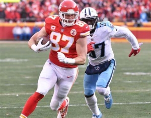 #5 Overall, Travis Kelce: Kansas City Chiefs, #1 Tight End