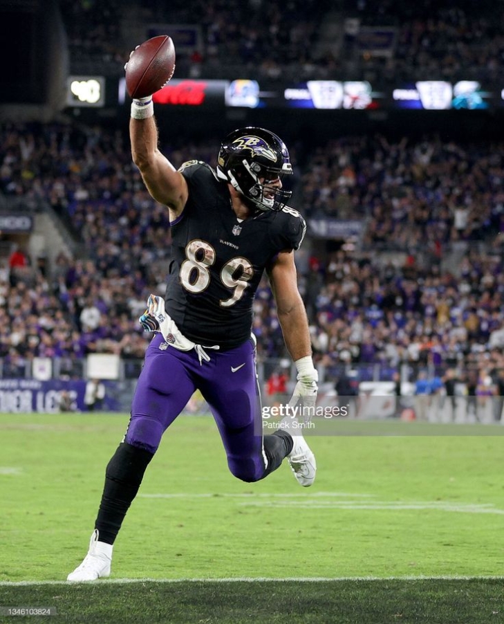 #96 Overall, Mark Andrews, Baltimore Ravens, #4 Tight End