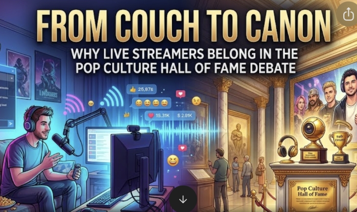 From Couch to Canon: Why Live Streamers Belong in the Pop Culture Hall of Fame Debate