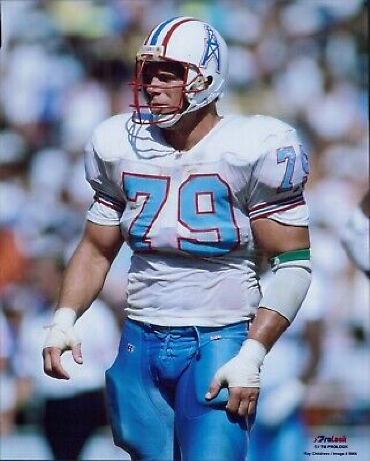 Houston Oilers: Ray Childress (No Name) 1989/90 (M/L) – National Vintage  League Ltd.