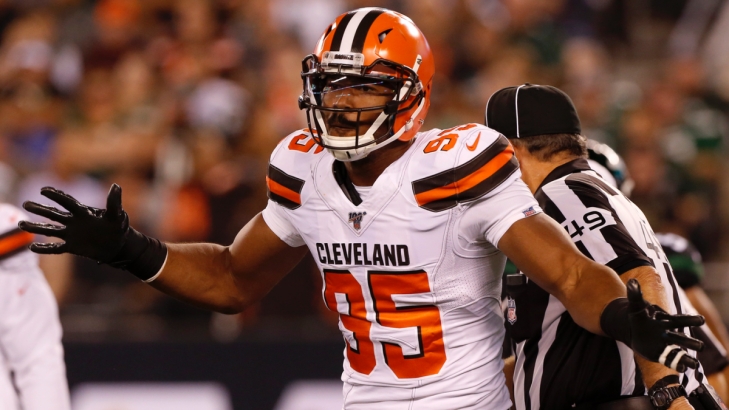 #34 Overall, Myles Garrett, Cleveland Browns, Defensive End, #7 Defensive Lineman