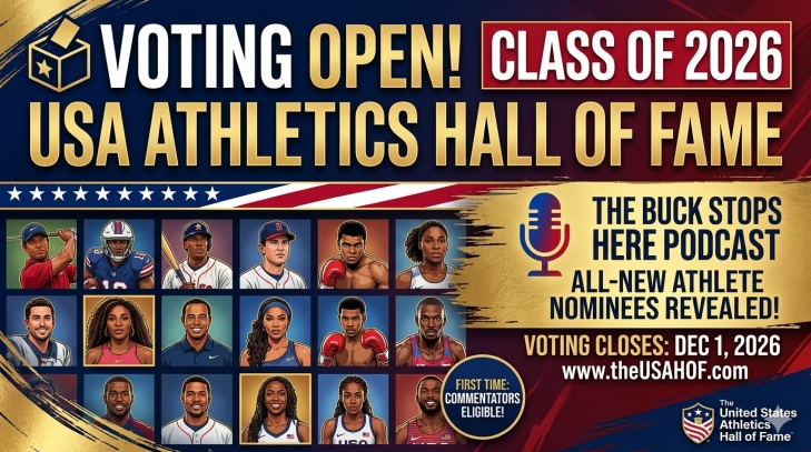 2026 United States Athletics Hall of Fame New Nominations!  Voting is Now Open!