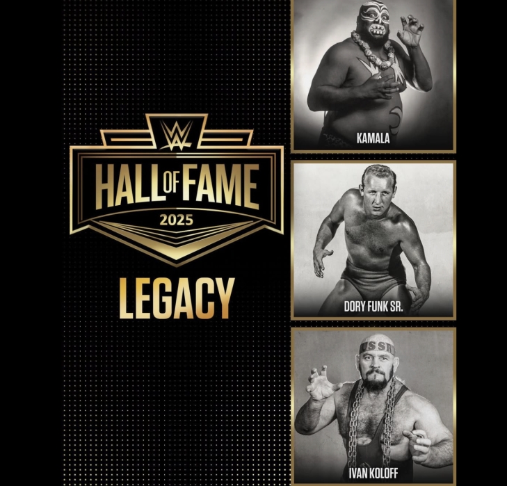 Kamala, Ivan Koloff and Dory Funk Sr. named to the 2025 WWE Hall of Fame Class