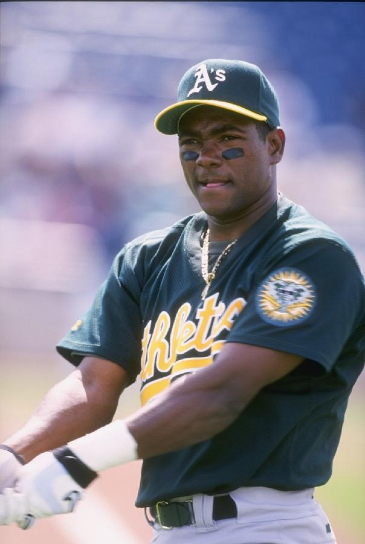 Miguel Tejada Oakland Athletics 1974 Baseball Throwback 